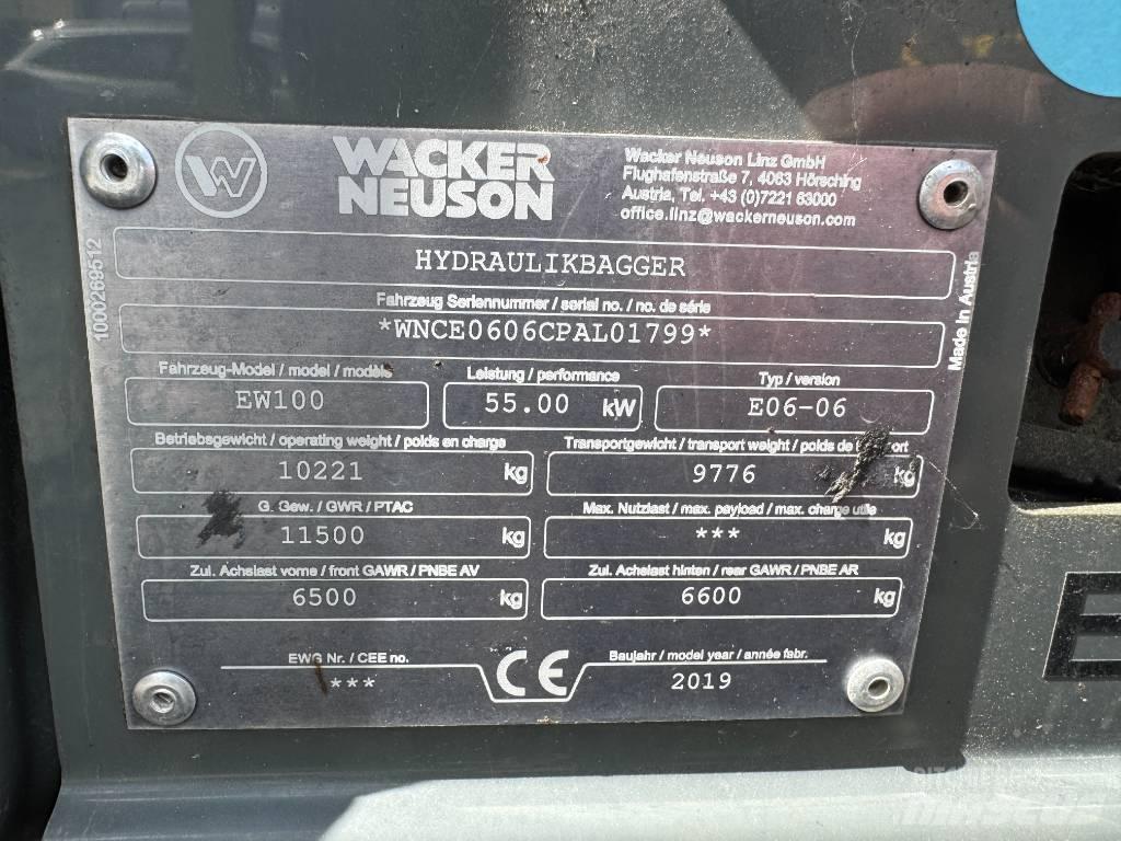 Wacker Neuson EW100 Ekskavatori uz riteņiem