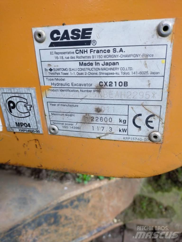 CASE 210 CX B Kāpurķēžu ekskavatori