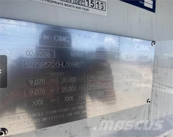 Utility 53 FT Piekabes ar temperatūras kontroli