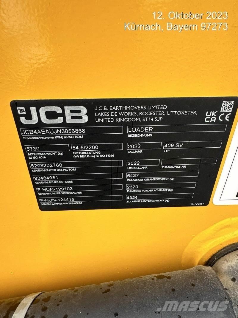 JCB 409 Iekrāvēji uz riteņiem