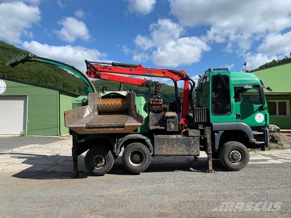 JENZ MAN TGS 6x4 Koksnes šķeldotāji