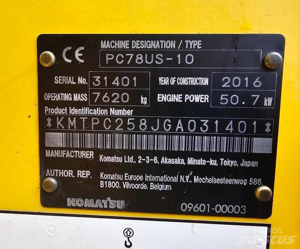 Komatsu pc78us-10 Mini ekskavatori < 7 t
