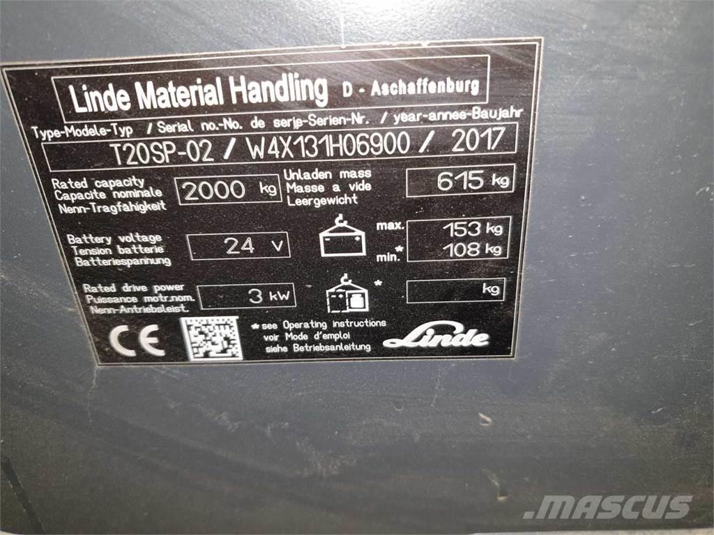 Linde T20SP ION Pašgājēji krautnētāji