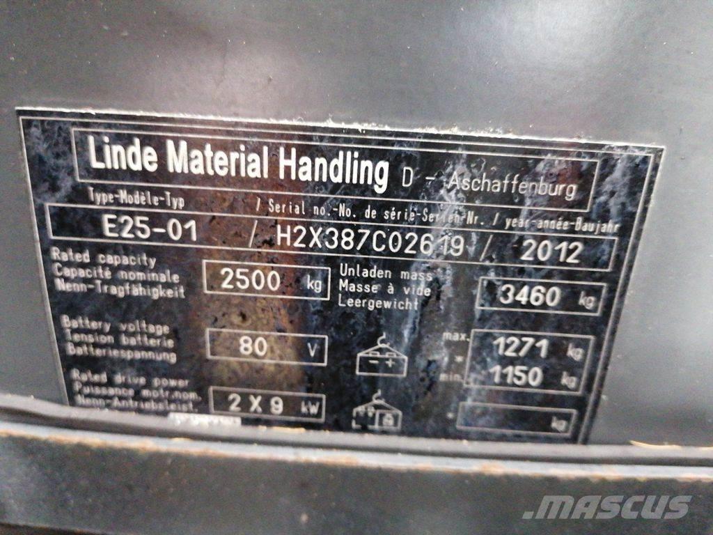 Linde E25-01 Elektriskie iekrāvēji
