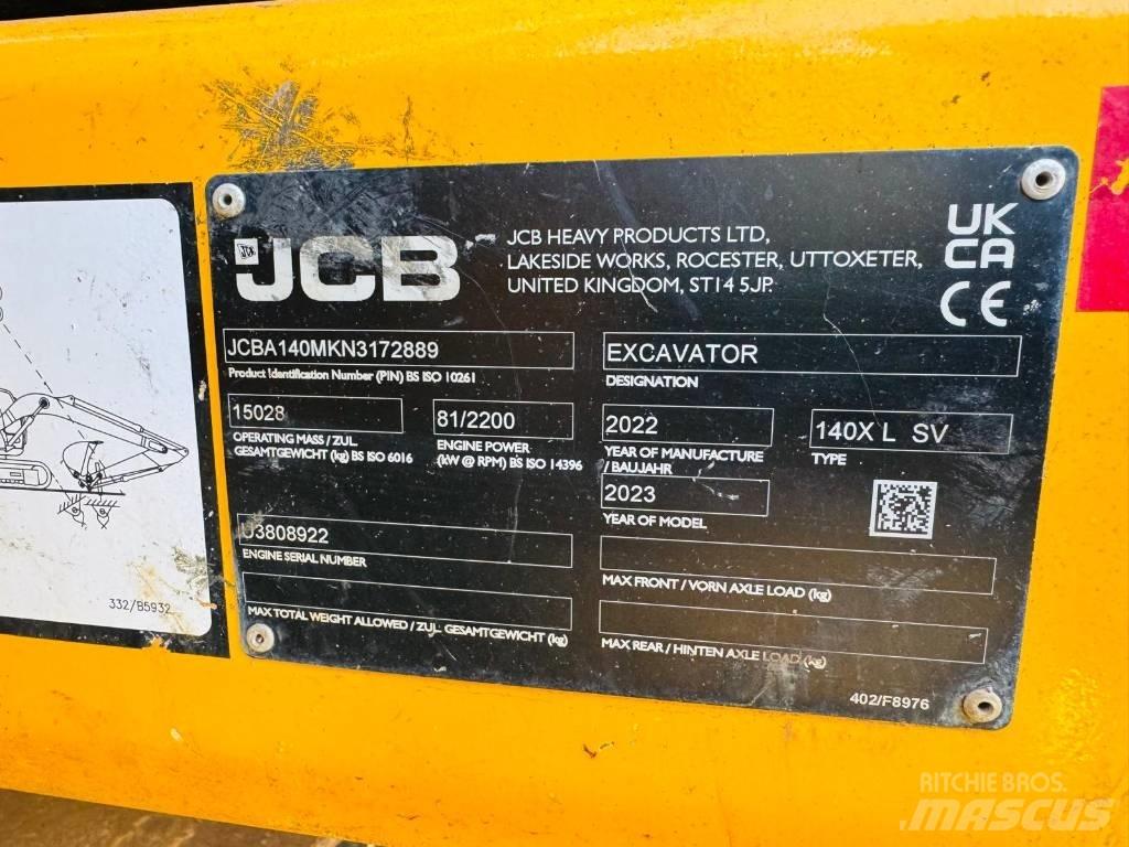 JCB 140 X Kāpurķēžu ekskavatori