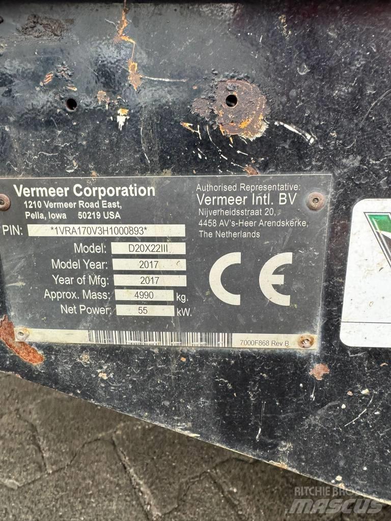 Vermeer D20x22SIII Horizontālā virziena urbšanas iekārtas