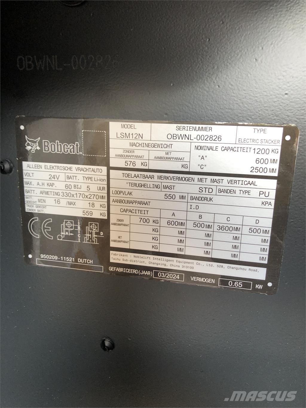 Bobcat LSM12N Pašgājēji krautnētāji