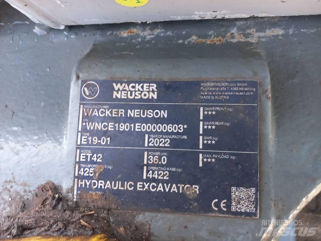 Wacker Neuson ET42 Kāpurķēžu ekskavatori
