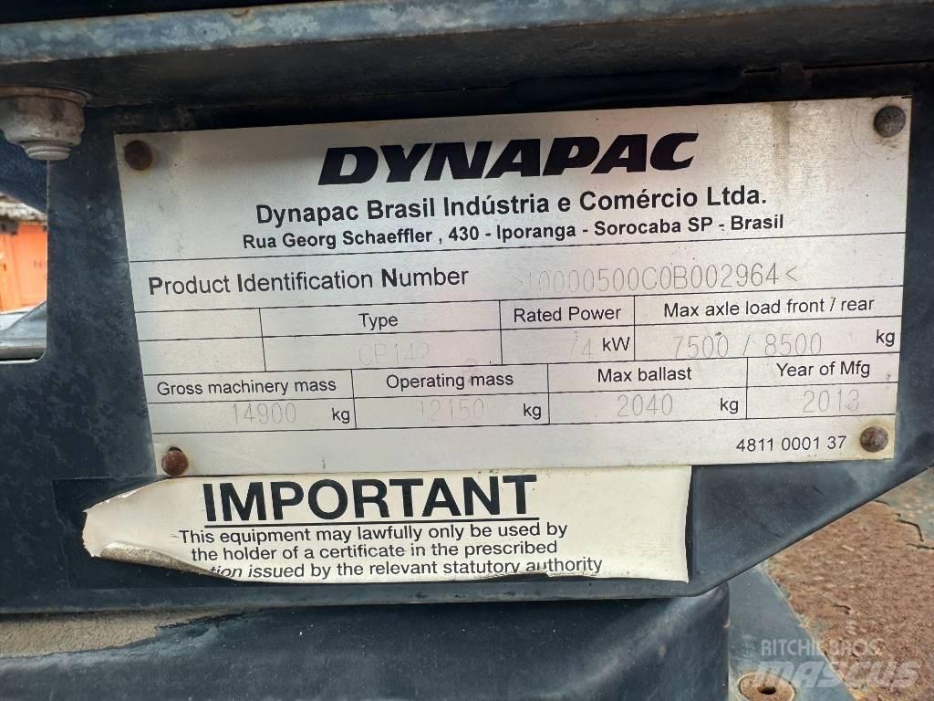 Dynapac CP 142 Pneimatiskie veltņi