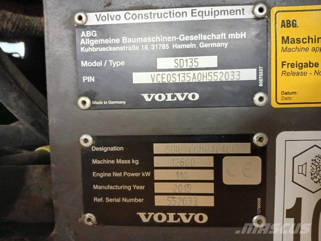 Volvo SD135, Vält Vienvalča grunts veltņi