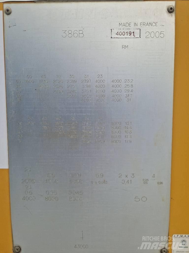 Potain 386B Torņa celtņi