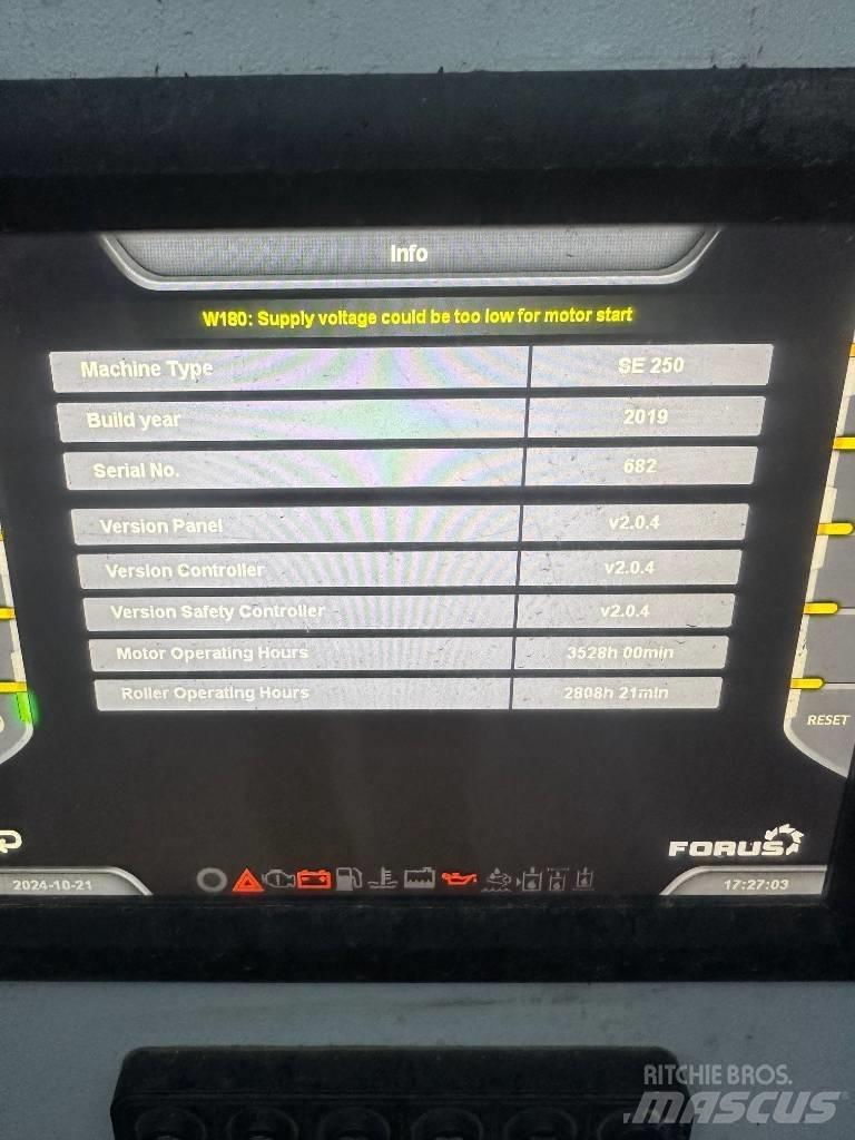 Forus SE250 Atkritumu smalcinātāji