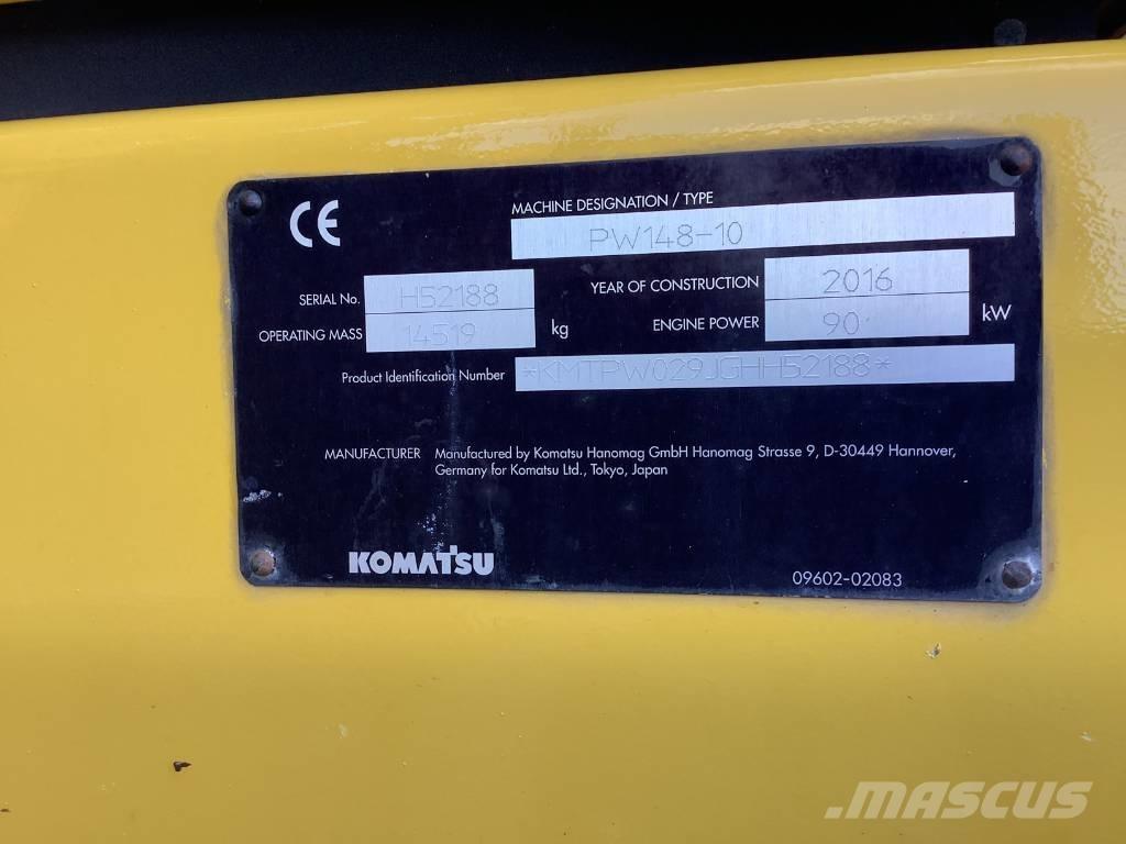Komatsu PW148-10 Ekskavatori uz riteņiem
