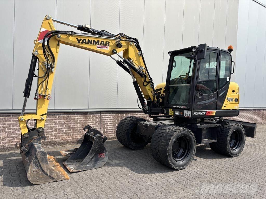 Yanmar B75W Ekskavatori uz riteņiem