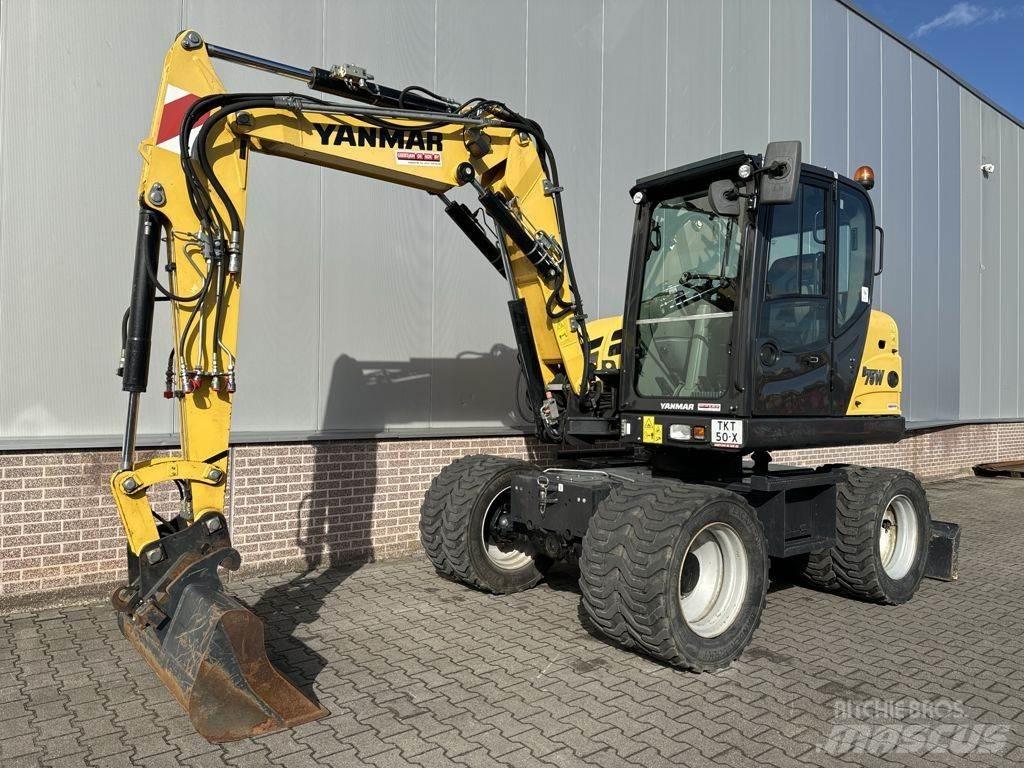 Yanmar B75W Ekskavatori uz riteņiem