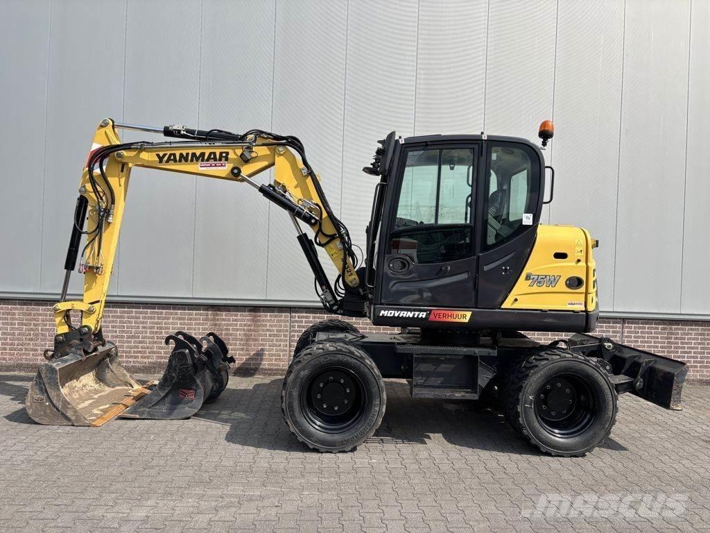 Yanmar B75W Ekskavatori uz riteņiem
