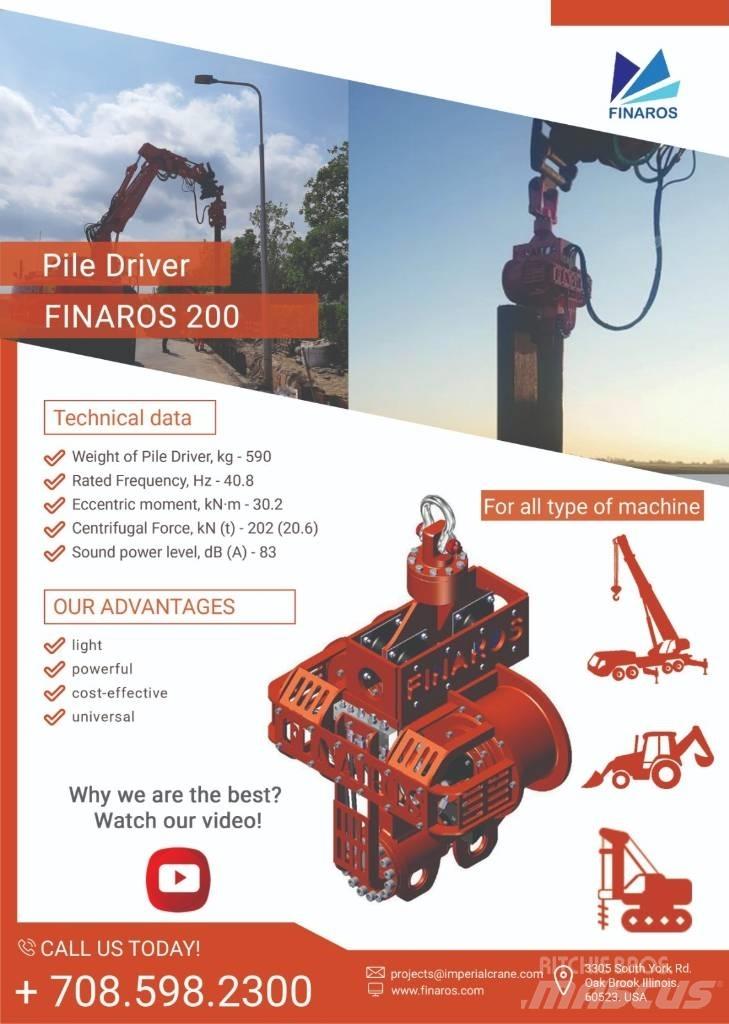  Finaros FR200 Hidrauliskie pāļu āmuri