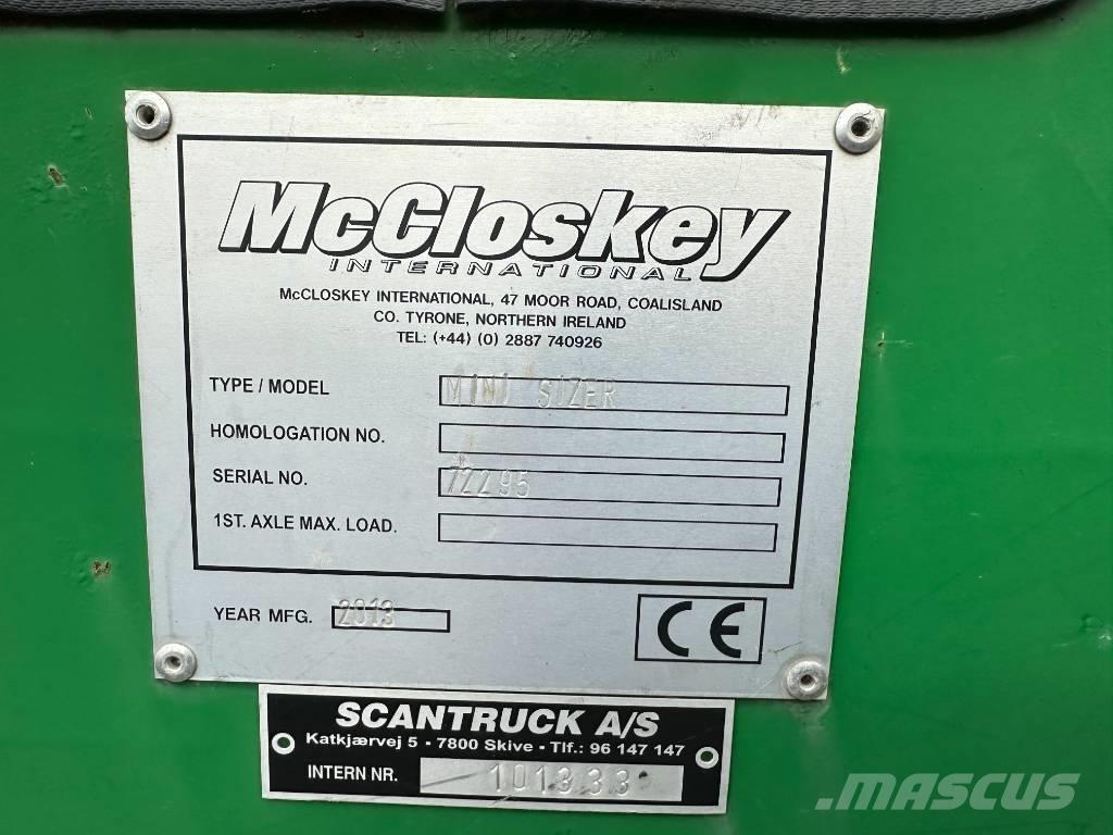 McCloskey MINI SIZER Mobilie drupinātāji