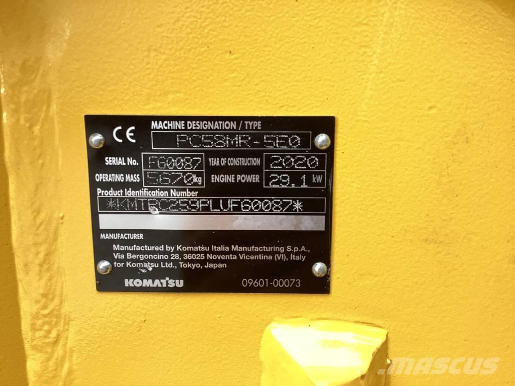 Komatsu PC 58 MR-5E0 Mini ekskavatori < 7 t