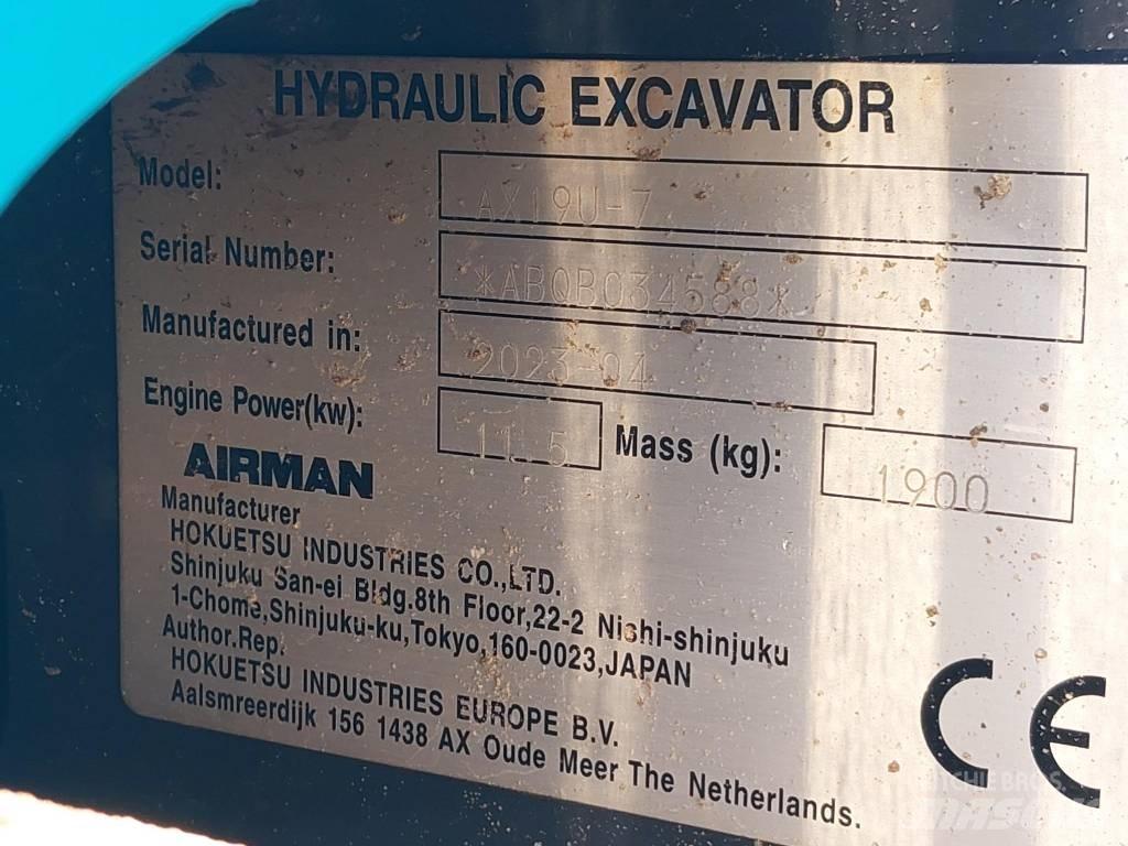Airman AX19U-7 Mini ekskavatori < 7 t