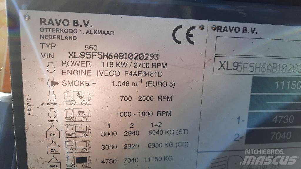 Ravo 580STH Ielu tīrīšanas mašīnas