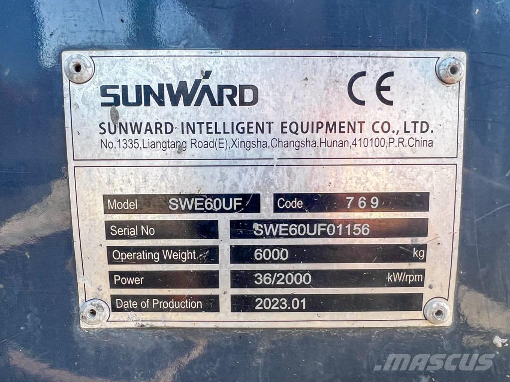 Sunward 60UF Mini ekskavatori < 7 t