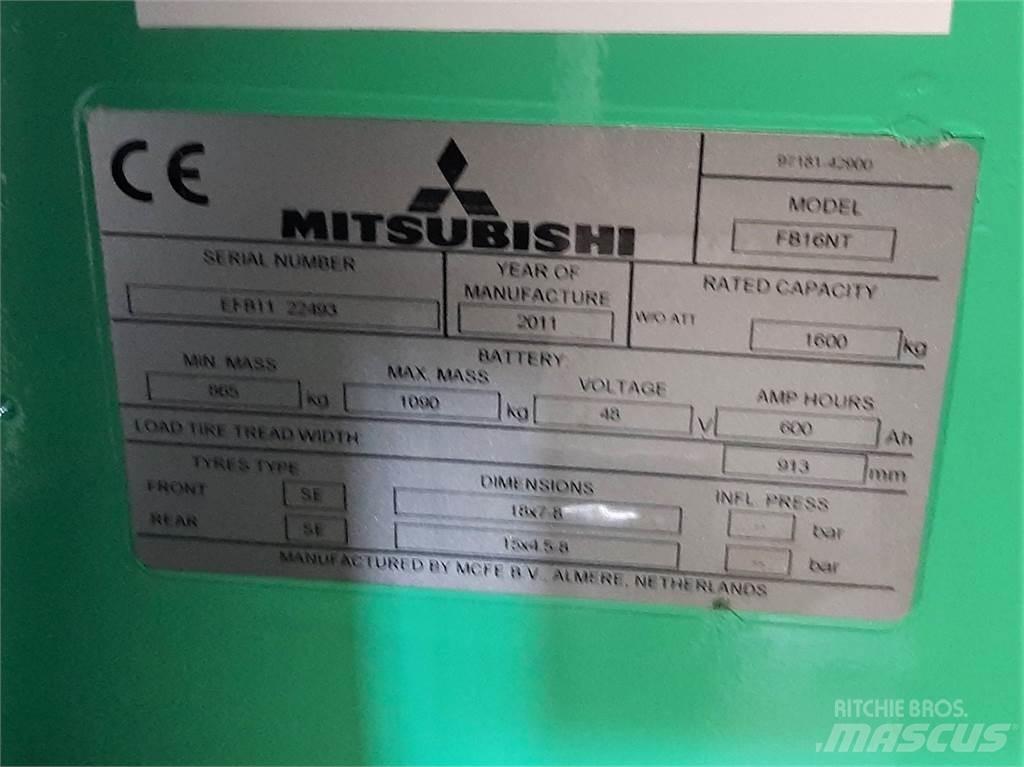 Mitsubishi FB16NT Elektriskie iekrāvēji