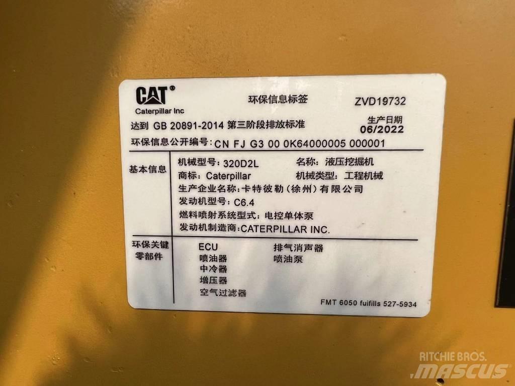 CAT 320 D Kāpurķēžu ekskavatori