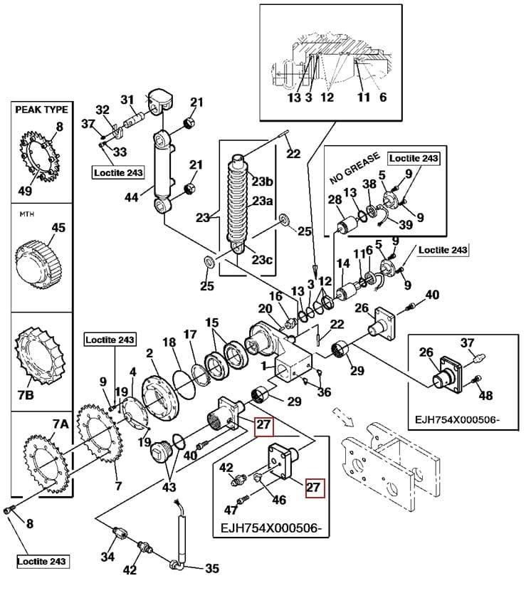  Sworzeń F063515 Hārvesteru kausi