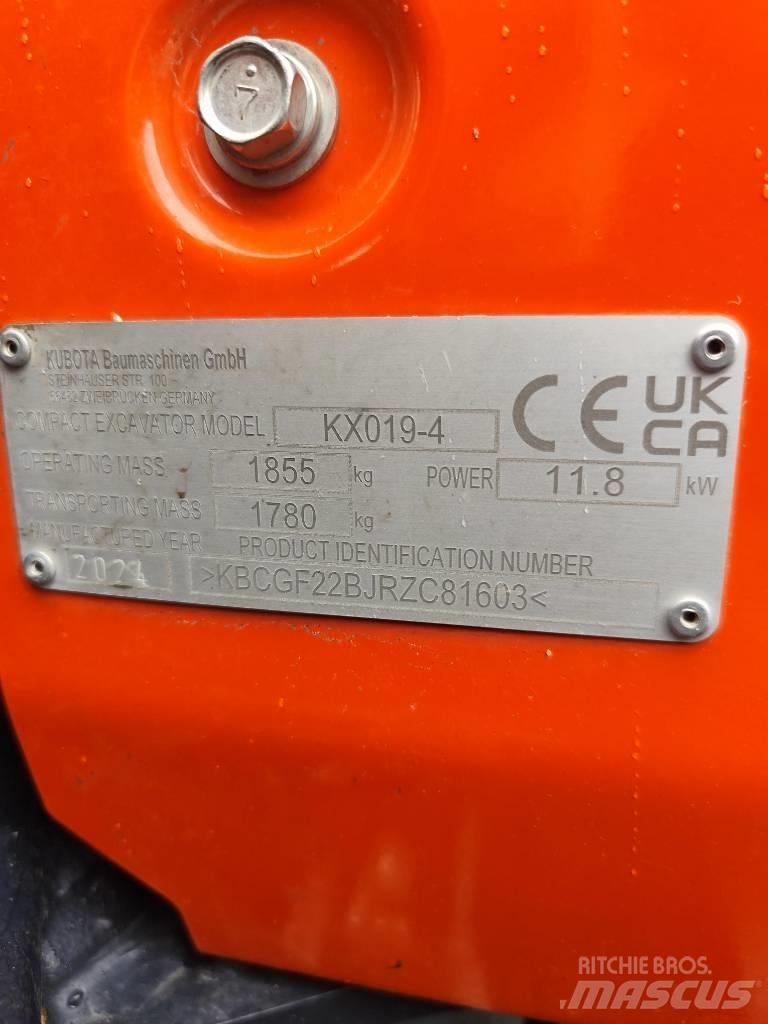 Kubota KX 019-4 Mini ekskavatori < 7 t
