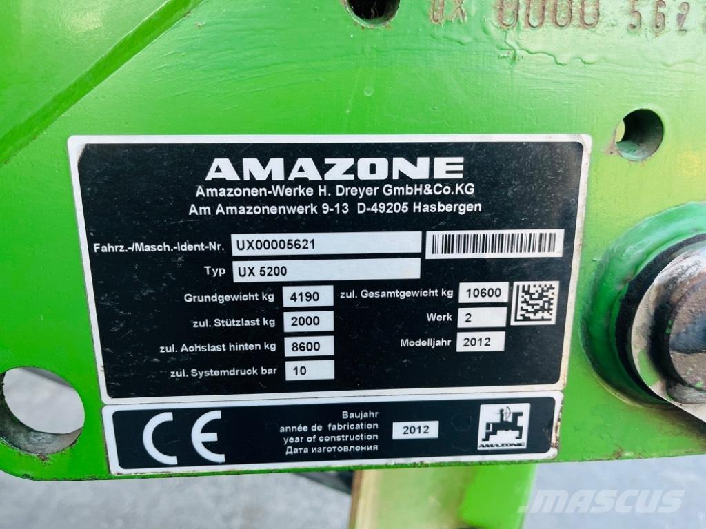 Amazone UX 5200 Piekabināmie smidzinātāji(miglotāji)