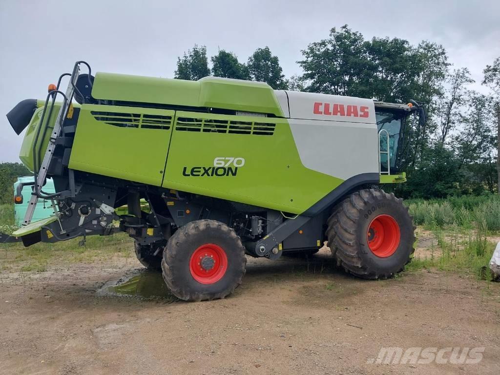 CLAAS Lexion 670 Ražas novākšanas kombaini