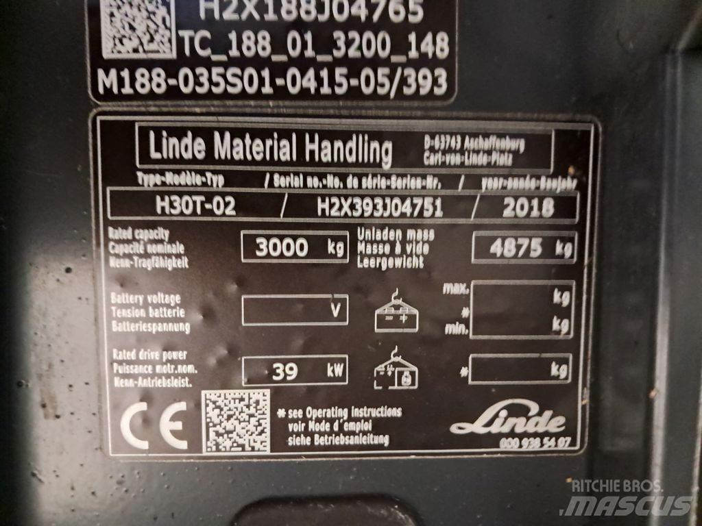 Linde H30T-02 LPG tehnika