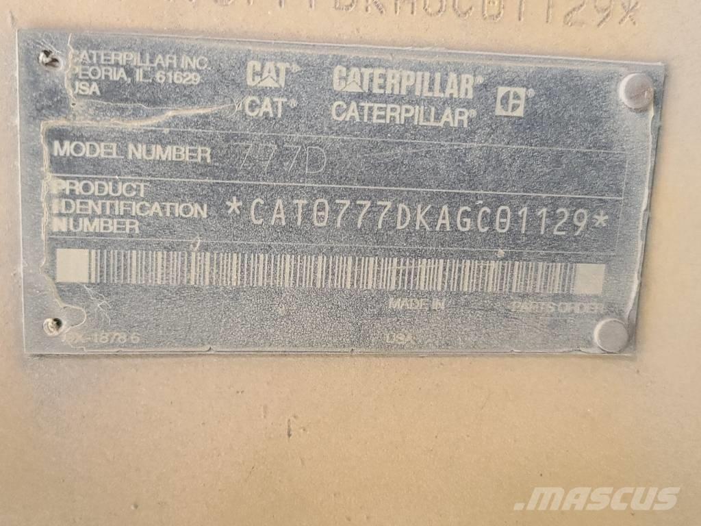 CAT 777 D Artikulētie pašizgāzēji