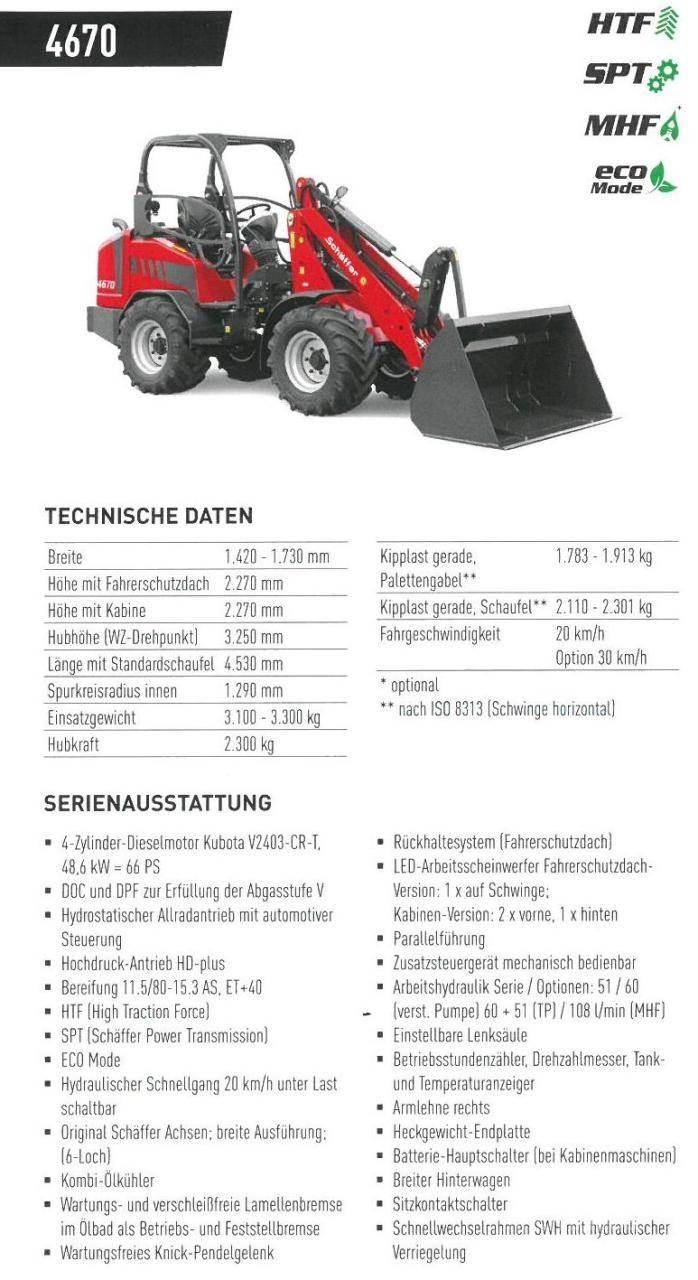 Schäffer 4670 Mini iekrāvēji