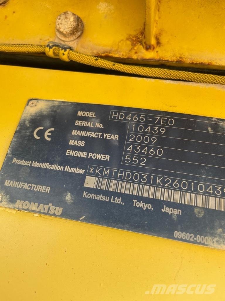 Komatsu HD 465-7 E0 Karjeras kravas automašīnas