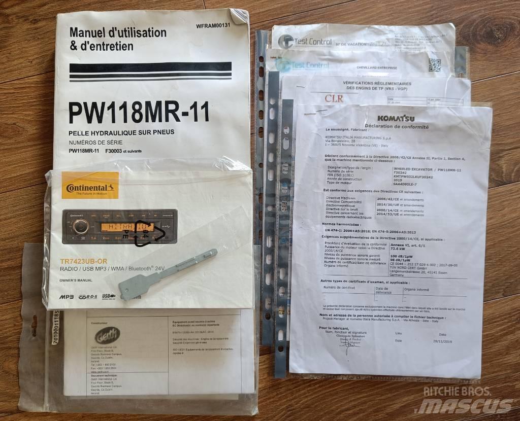 Komatsu PW118 MR-11 Ekskavatori uz riteņiem