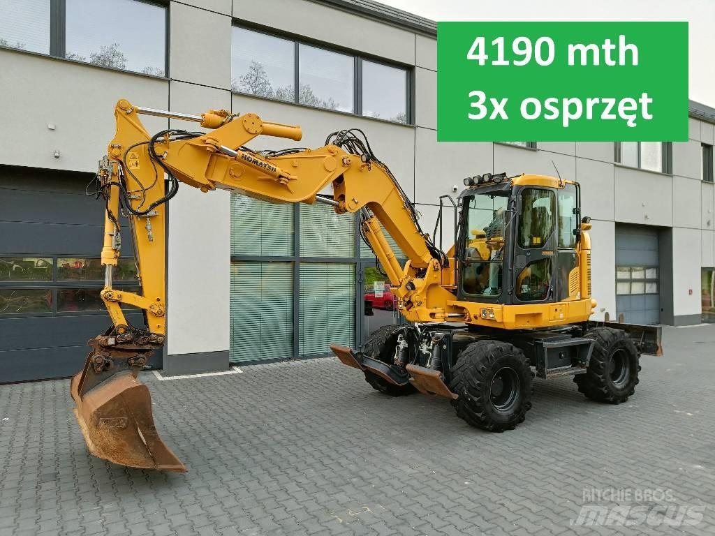 Komatsu PW118 MR-11 Ekskavatori uz riteņiem