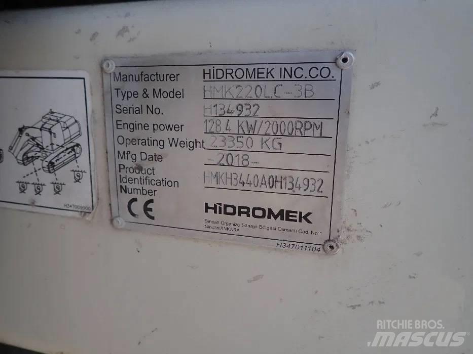 Hidromek HMK 220LC Kāpurķēžu ekskavatori