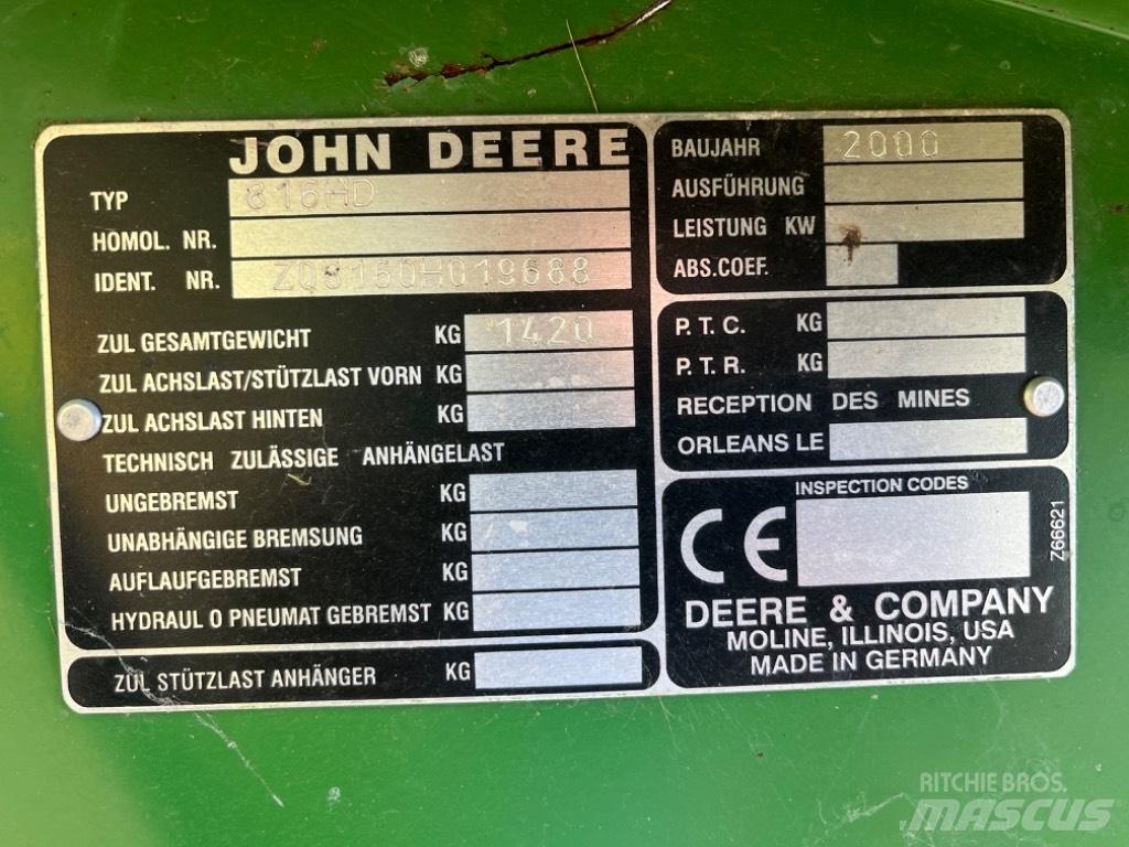 John Deere 2256 Ražas novākšanas kombaini