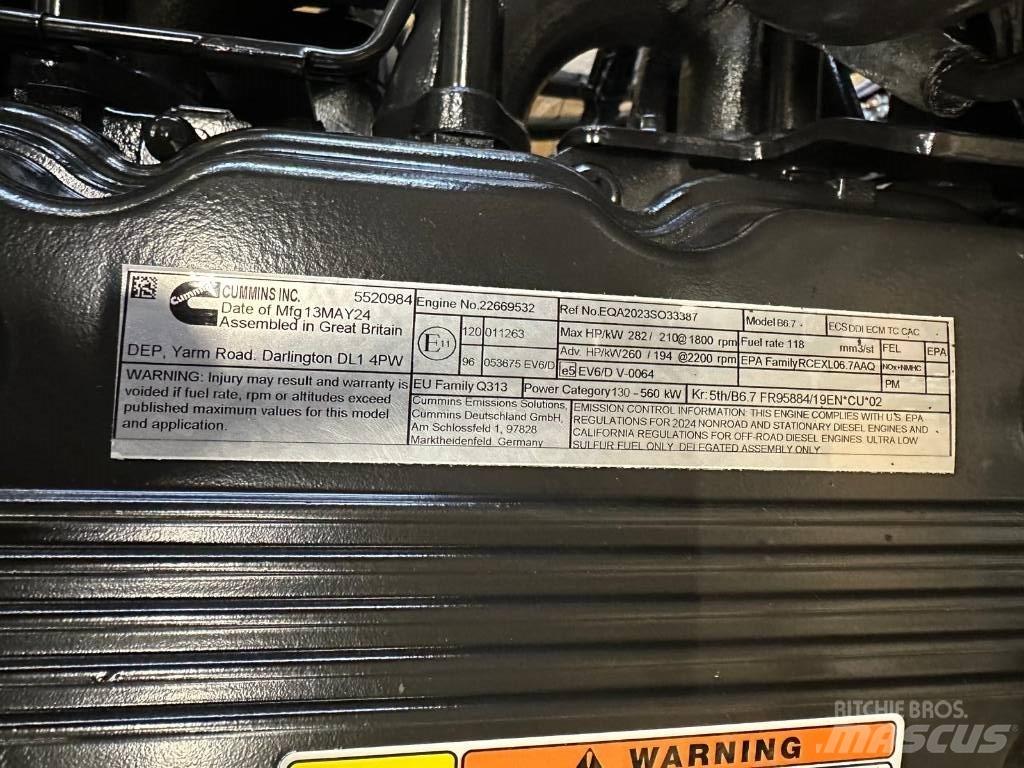 Cummins B6.7 FR95884 Lauksaimniecība- Citi