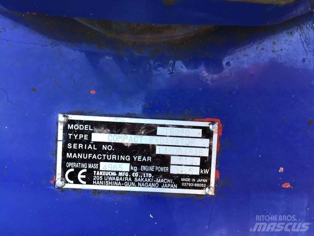 Takeuchi TB 250 Mini ekskavatori < 7 t