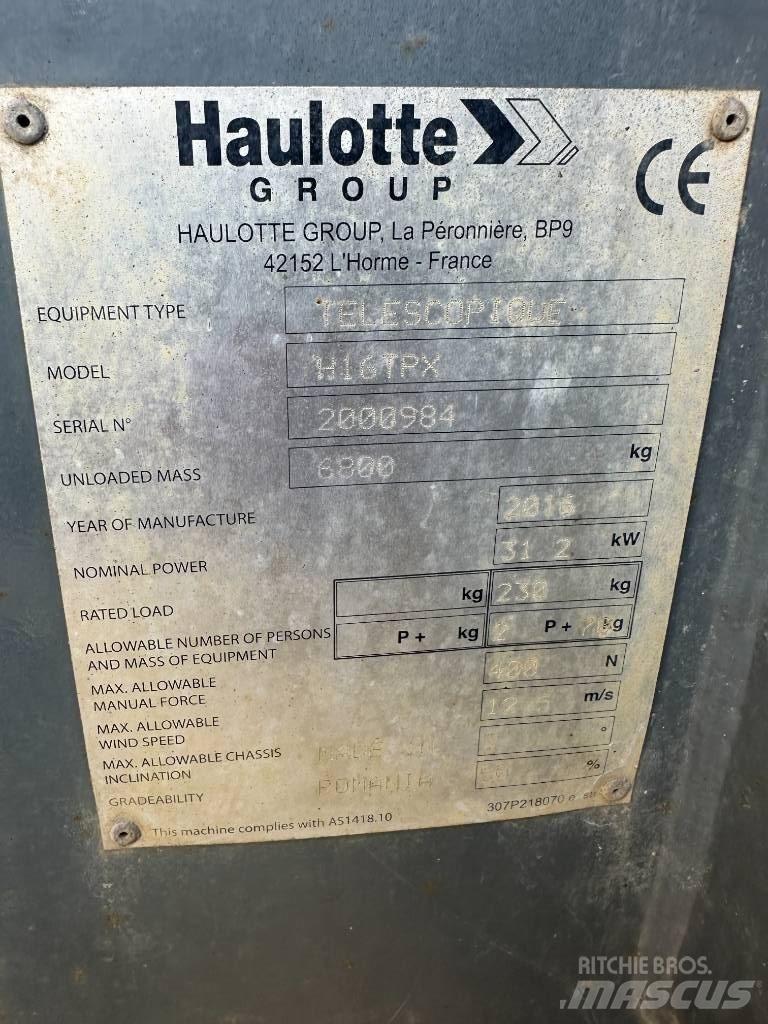Haulotte H 16 TPX Teleskopiskie pacēlāji