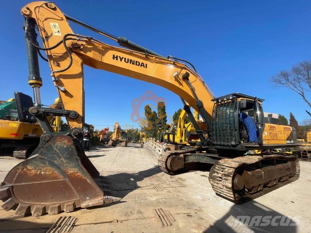 Hyundai Robex 520 VS Kāpurķēžu ekskavatori