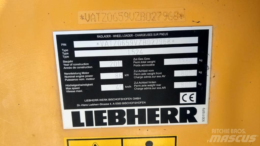 Liebherr L 524 Iekrāvēji uz riteņiem