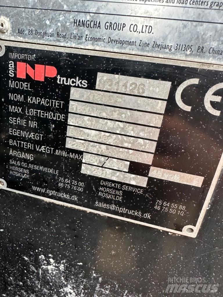 Hangcha FB18 Elektriskie iekrāvēji