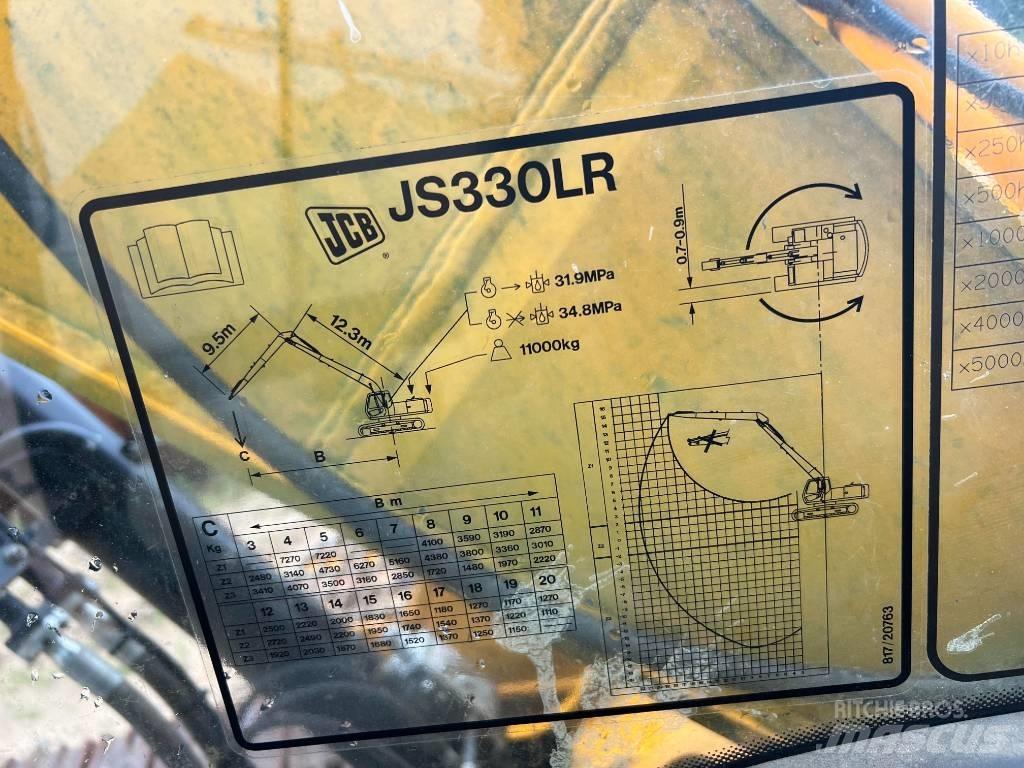 JCB Js 330 lr Ekskavatori tālās sniedzamības darbiem