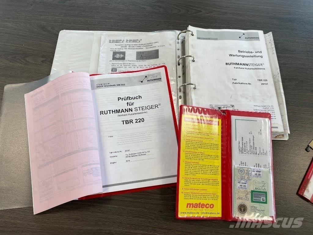 Ruthmann TBR 220 Pacēlāji uz automašīnas bāzes