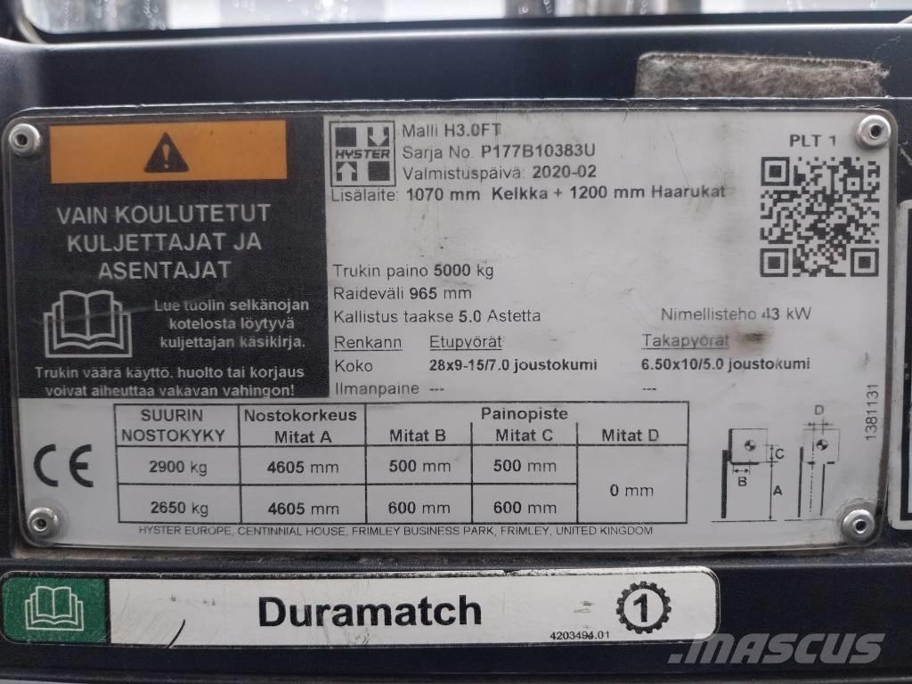 Hyster H 30 FT Tehnika ar dīzeļa dzinēju