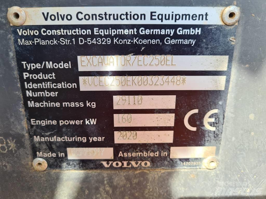 Volvo EC250 E L Kāpurķēžu ekskavatori